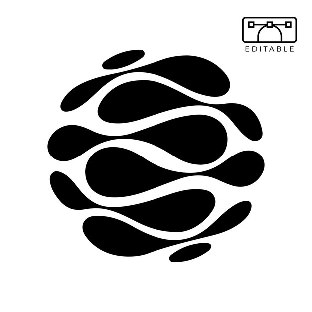 Silueta del logotipo Tatuaje editable