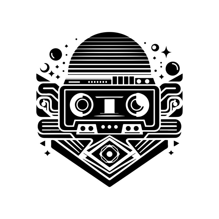 La silueta de los logotipos retro vintage