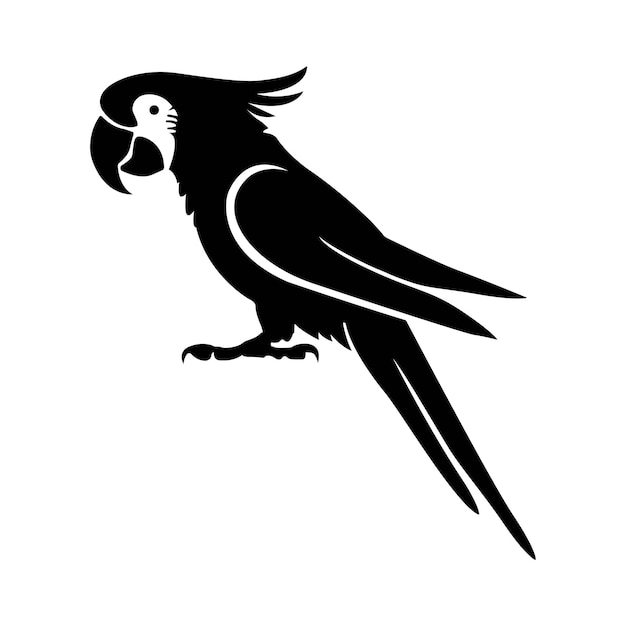 Silueta de loro