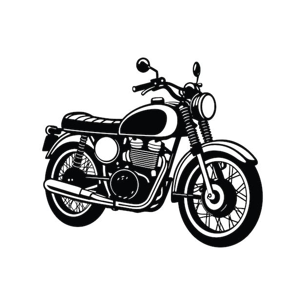 Silueta de la motocicleta