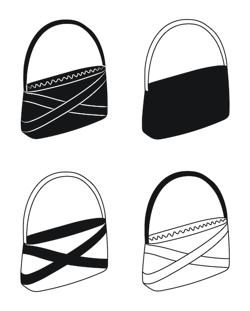 Silueta de una mujer bolso bolso de mano bolso embrague equipaje equipaje