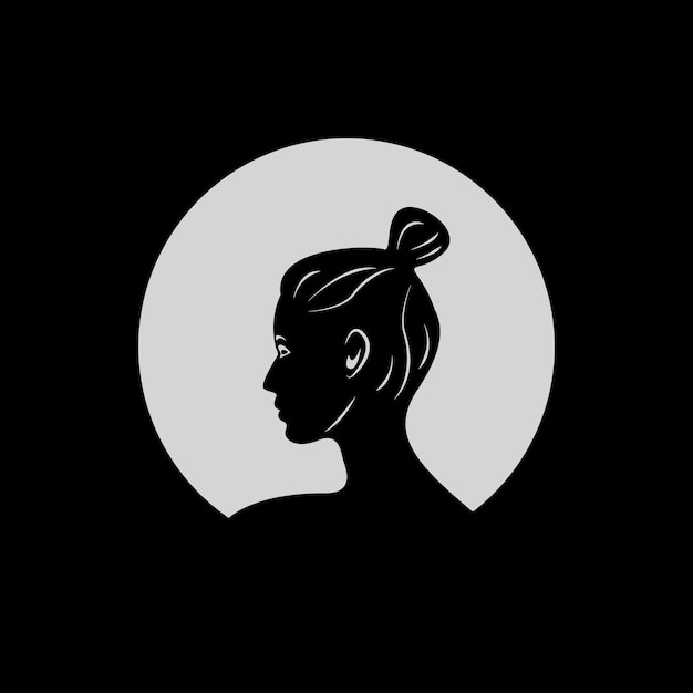 silueta mujer elegante diseño vectorial