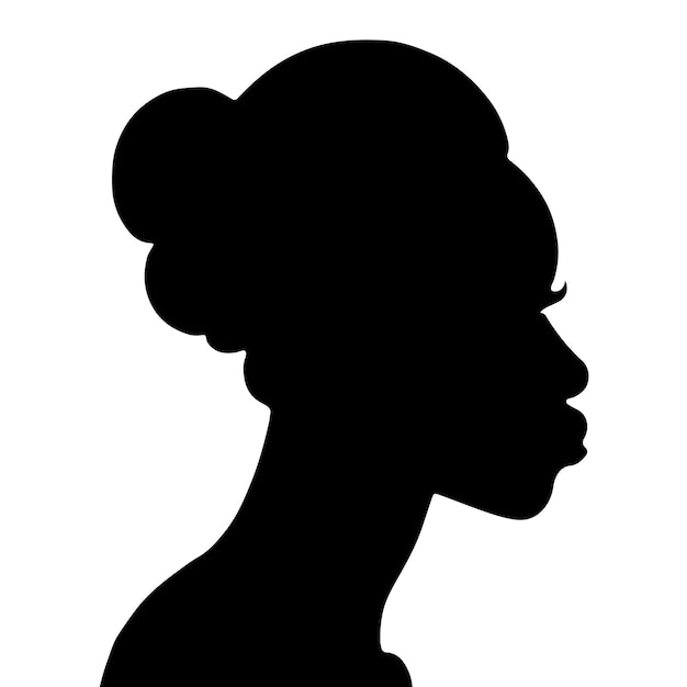 silueta de mujer negra