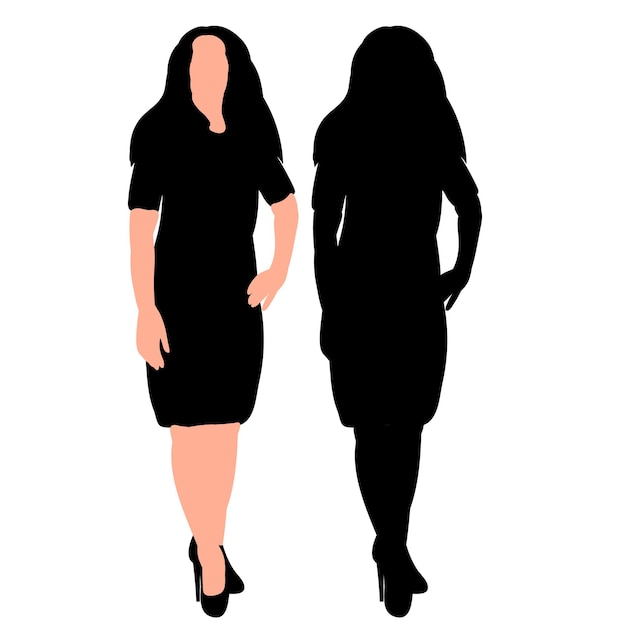 silueta de mujer negra