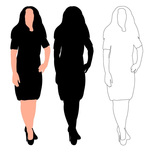 silueta de mujer negra
