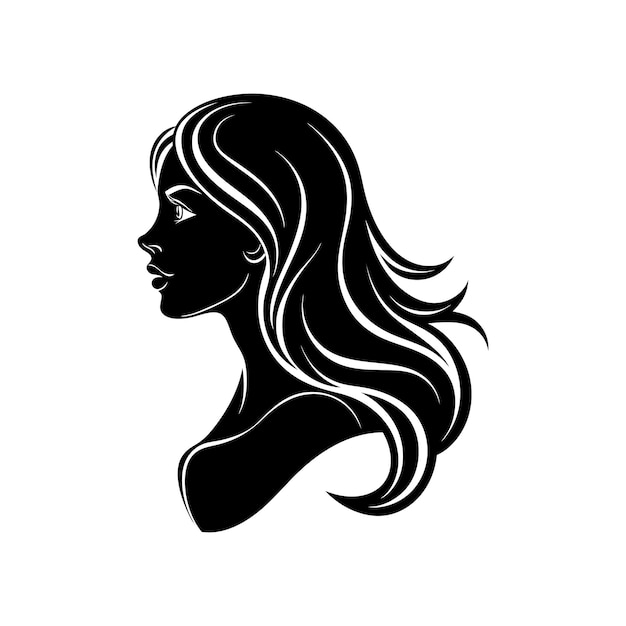 silueta de las mujeres mitad del cuerpo