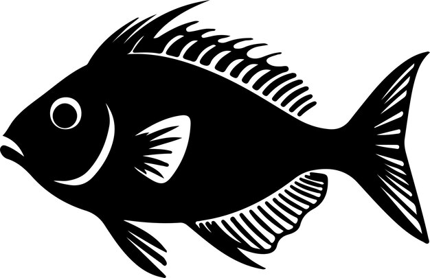 Vector la silueta negra de john dory con un fondo transparente