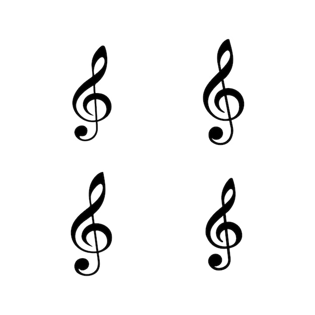 silueta negra de una nota de música