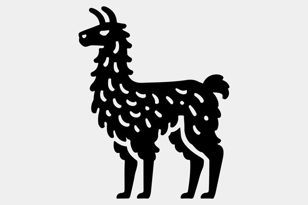 Una silueta negra y sólida de una llama