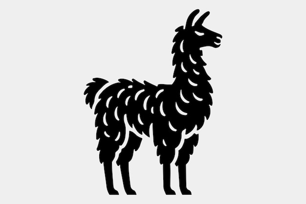 Una silueta negra y sólida de una llama