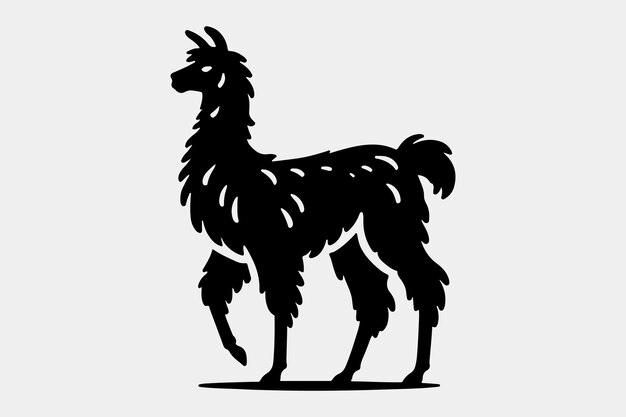 Una silueta negra y sólida de una llama