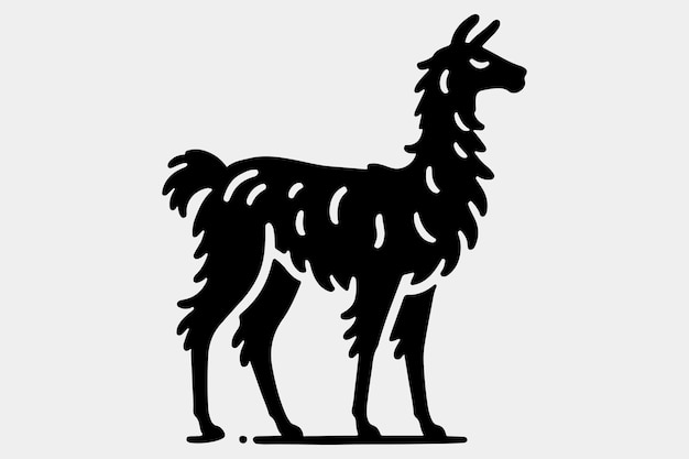 Una silueta negra y sólida de una llama