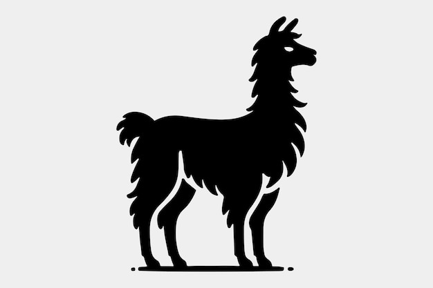 Una silueta negra y sólida de una llama