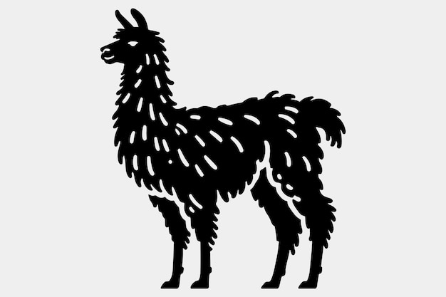 Una silueta negra y sólida de una llama
