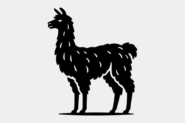 Una silueta negra y sólida de una llama