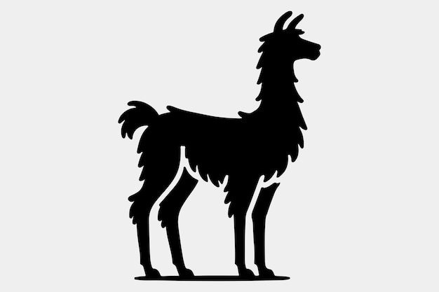 Una silueta negra y sólida de una llama