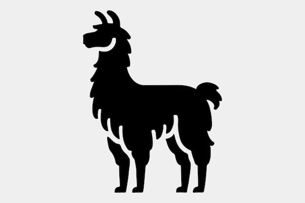 Una silueta negra y sólida de una llama
