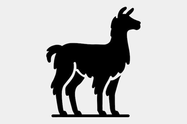 Una silueta negra y sólida de una llama