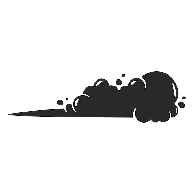 La silueta de la nube oscura de Halloween