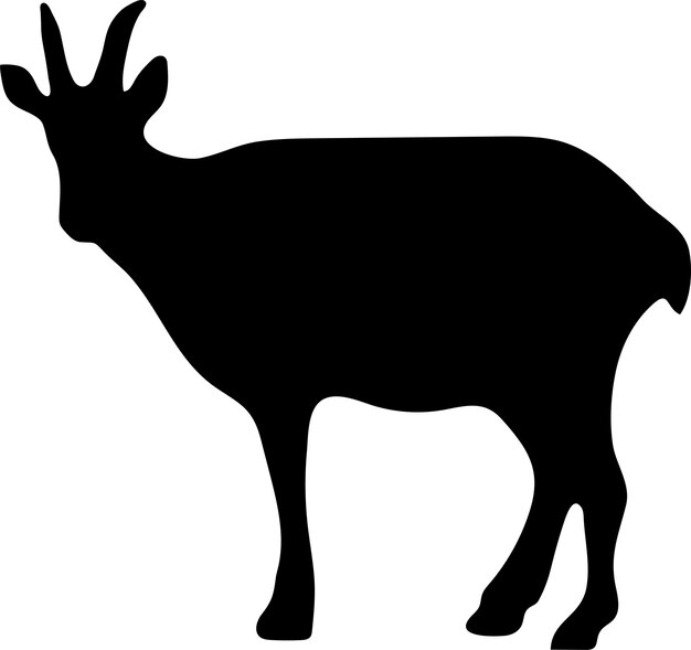 Silueta o archivo vectorial de la cabra de montaña
