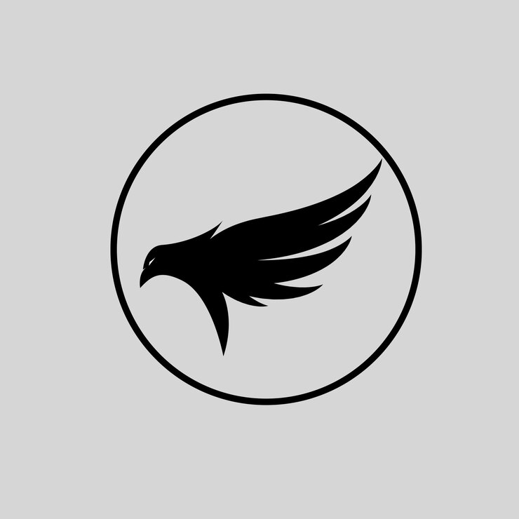 silueta pájaro logo vector inspiración