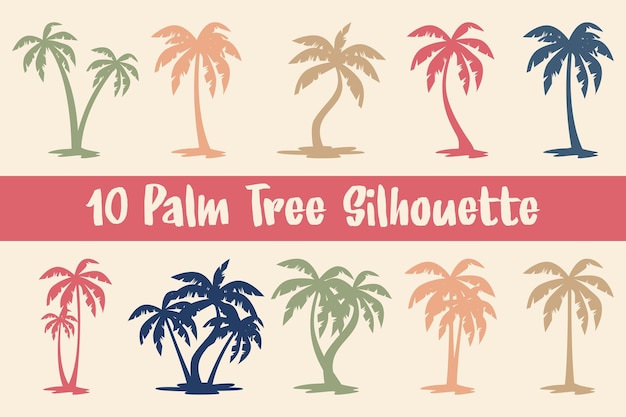 Silueta de una palmera