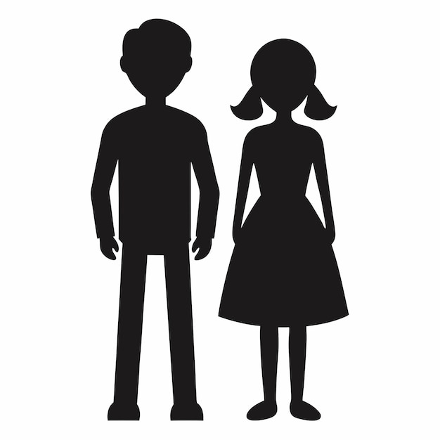 La silueta de una pareja