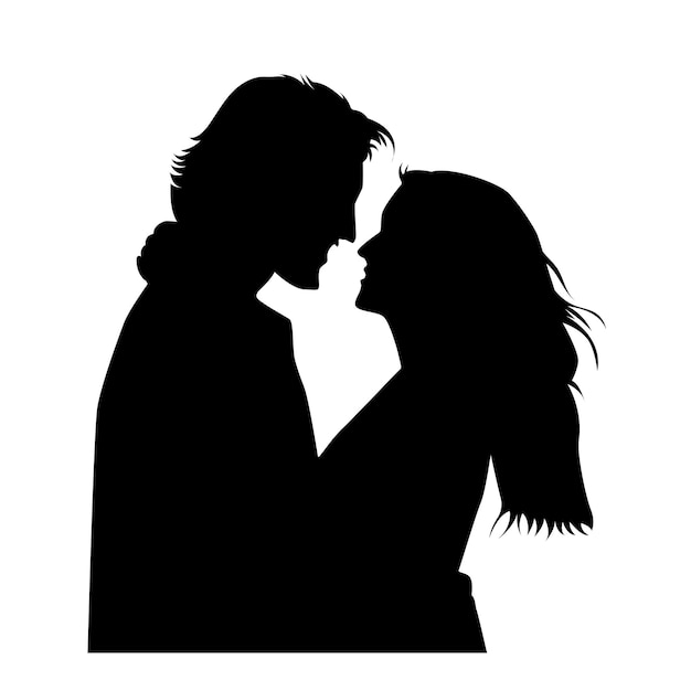 Silueta de la pareja