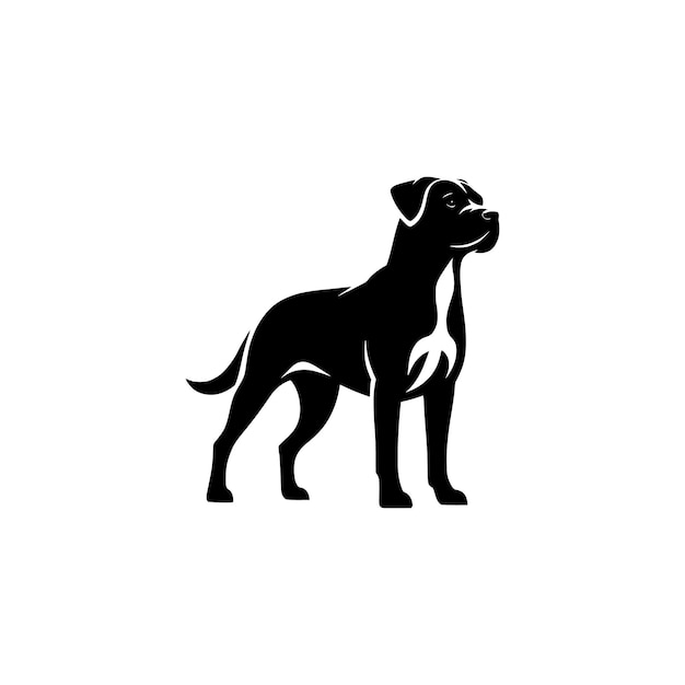 silueta del perro