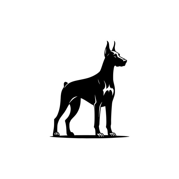 silueta del perro