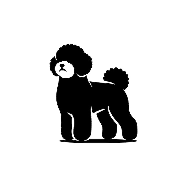 silueta del perro
