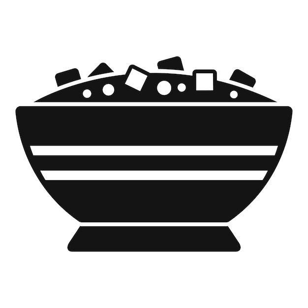 Silueta de un plato de ensalada