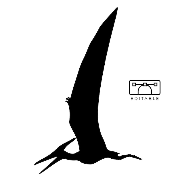 Silueta del Pteranodón