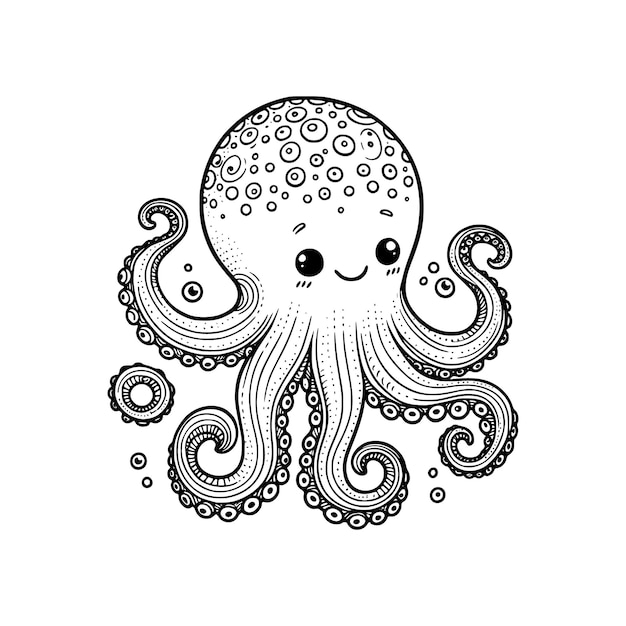 silueta de pulpo