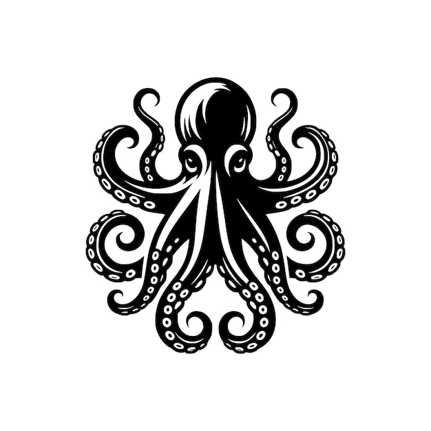 silueta de pulpo