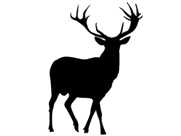 silueta de reno