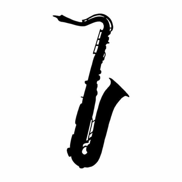 La silueta del saxofón