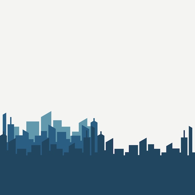 Silueta skyline ilustración vector gratuito