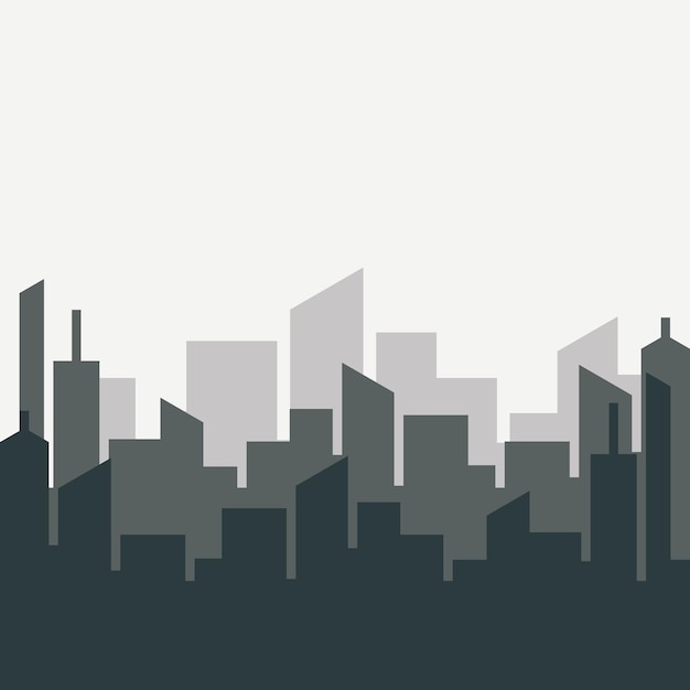 Vector silueta skyline ilustración vector gratuito