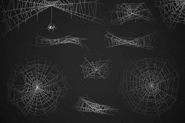 Silueta de telaraña para decoración de halloween, trampa de gasa