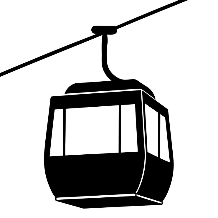 Silueta del teleférico