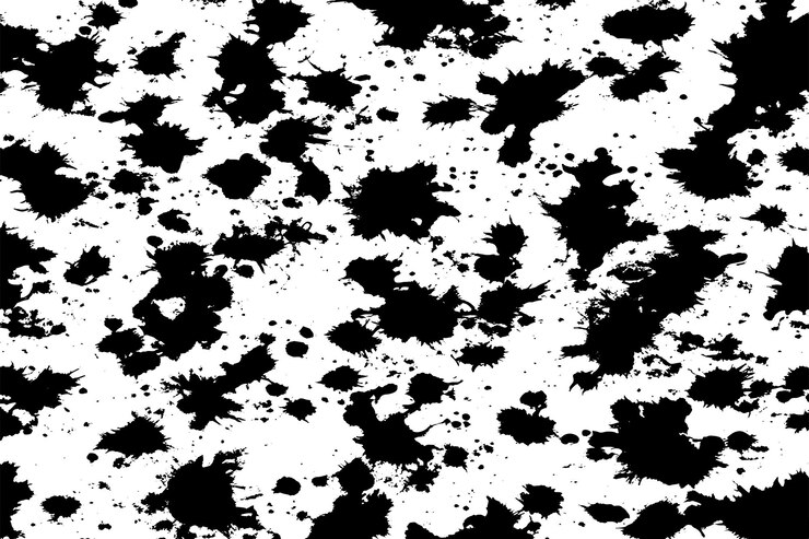 Vector silueta de textura grunge negra en fondo blanco puro imagen vectorial para la textura de fondo