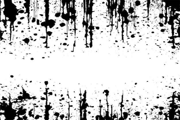 silueta de textura grunge negra en fondo blanco puro imagen vectorial para la textura de fondo