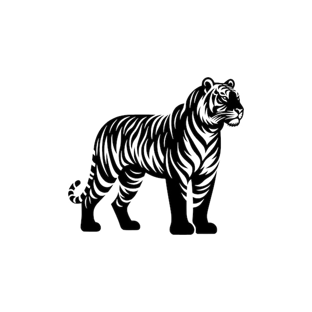silueta de un tigre