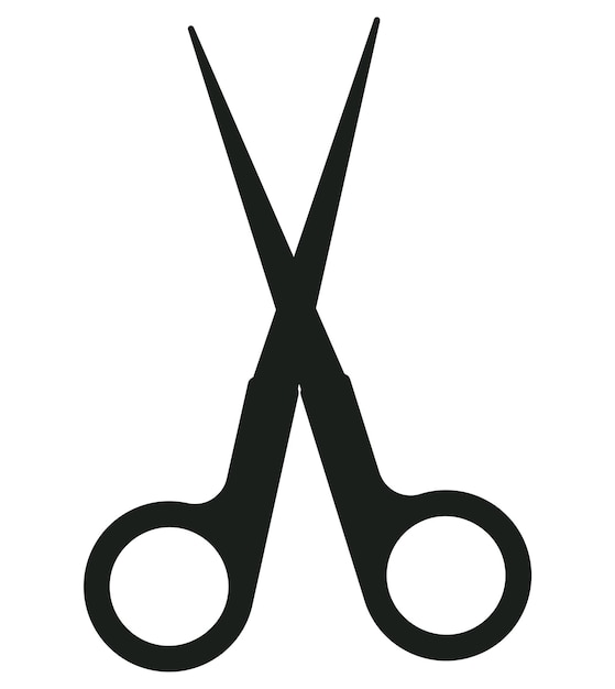 silueta de las tijeras