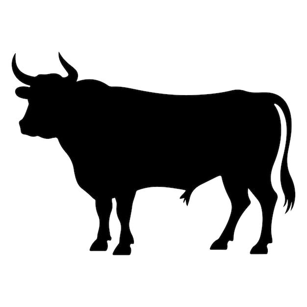 La silueta de un toro