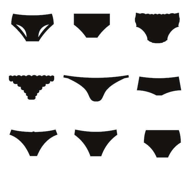 silueta de traje de baño de lencería de sujetador de bikini de mujer