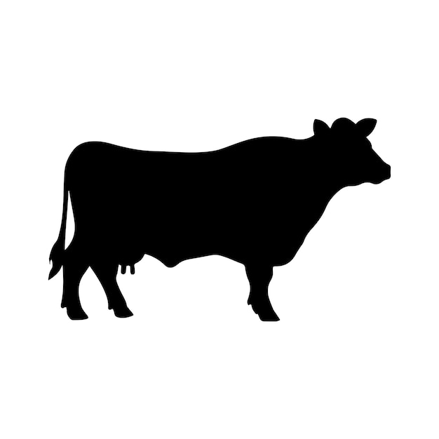 silueta de la vaca