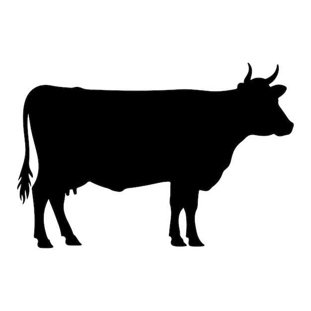 Silueta de una vaca