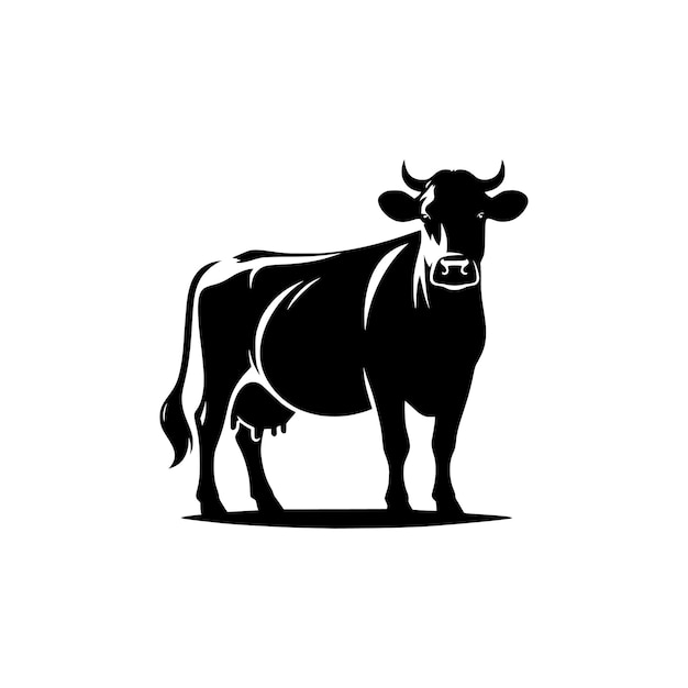 silueta de la vaca